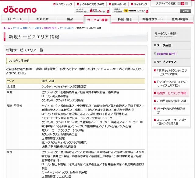 [docomo Wi-Fi] 京都府の近畿日本鉄道京都線 伊勢田駅など713か所で新たにサービスを開始