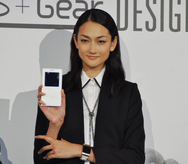 GALAXY Note 3のグローバルアンバサダーとなった冨永愛さんも出席