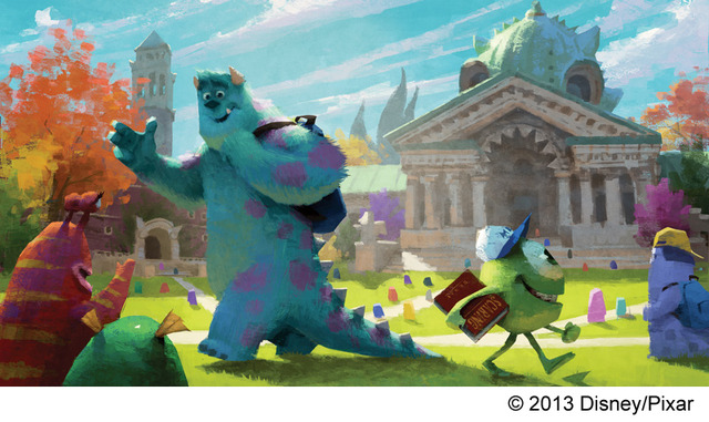 堤氏が手がけた『モンスターズ・ユニバーシティ』コンセプトアート　(C) 2013 Disney/Pixar