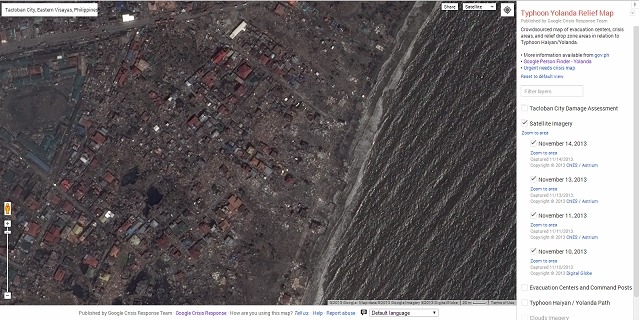 フィリピン・レイテ島タクロバン市周辺（被災後、2013年11月13日撮影）