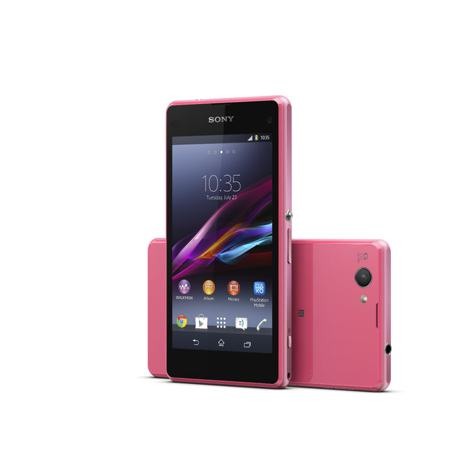 「Xperia Z1 compact」ピンクモデル