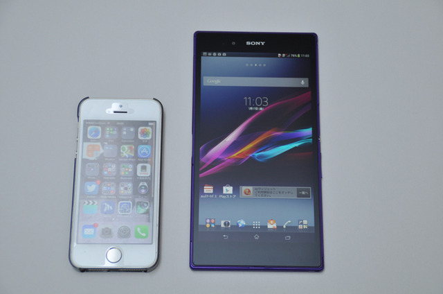 iPhone 5Sとのサイズ比較
