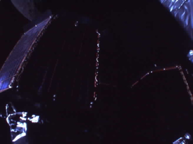 リレー衛星分離前の画像