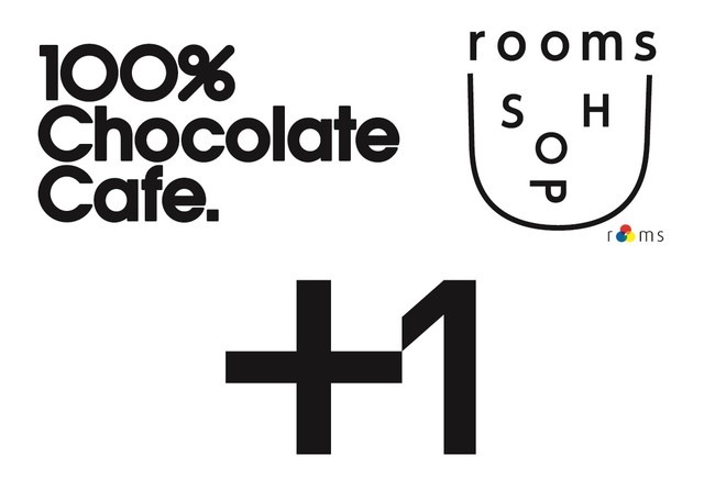 ルームスと100％チョコレートカフェがコラボする「+１」ショップ