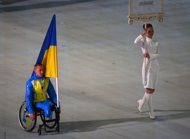 ウクライナが参加。ソチ パラリンピック開会式（3月7日）　(c) Getty Images