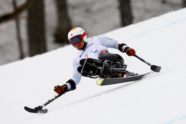 ソチ冬季パラリンピック、アルペンスキー男子スーパー大回転座位、狩野亮選手　(c) Getty Images