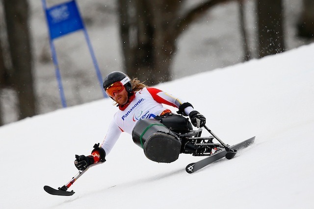 ソチ冬季パラリンピック、アルペンスキー男子スーパー大回転座位、ブルーソー・キャレブ選手　(c) Getty Images