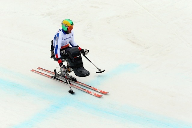 ソチ冬季パラリンピック、アルペンスキー男子スーパー大回転座位、フレデリク・フランソワ選手　(c) Getty Images