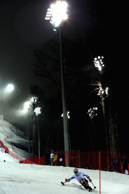 ソチ冬季パラリンピック、アルペンスキー男子回転座位、ローマン・ラーブル選手　(c) Getty Images