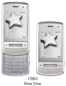 L705iX：超高速ハイスピード7.2Mbps対応4 のShine Phone（2008年2月〜3月）