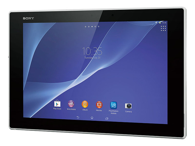 「Xperia Z2 Tablet」Wi-Fiモデルのブラック