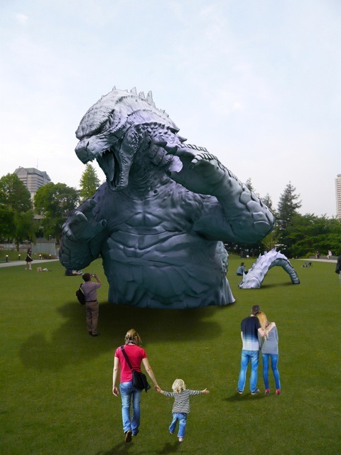 「MIDTOWN meets GODZILLA」イメージ　(C) 2014 WARNER BROS. ENTERTAINMENT INC. & LEGENDARY PICTURES PRODUCTIONS LLC, TM &(C) TOHO CO.,LTD.