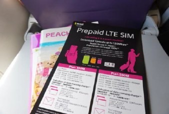 機内に用意されたリーフレット