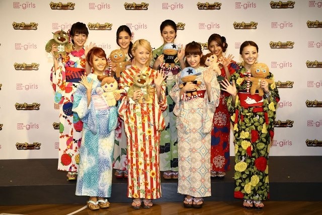 浴衣姿のE-girlsメンバー