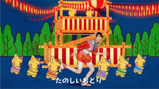 「コアラの夏祭り音頭」を踊る松井愛莉