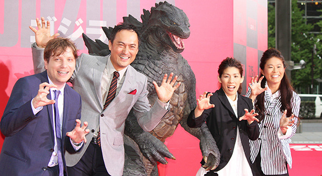 ギャレス・エドワーズ監督＆渡辺謙＆吉田沙保里＆澤穂希／『GODZILLA　ゴジラ』ジャパンプレミアレッドカーペット