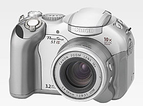 　キヤノンは、光学10倍ズームと手ブレ補正機構を搭載した320万画素デジタルカメラ「PowerShot S1 IS」の最新ファームウェア（Ver.1.0.1.0）を同社Webサイトに公開した。