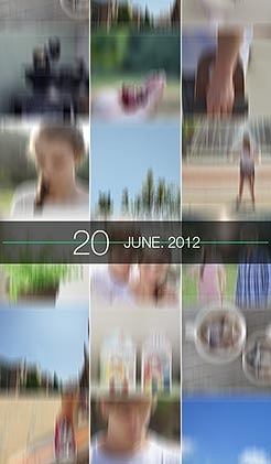 「Timeline view」画面