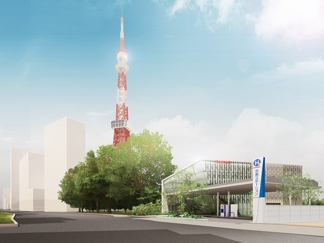岩谷産業、東京タワー直下に水素ステーションを新設