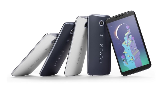 1,440×2,560ピクセル有機EL搭載の「Nexus 6」
