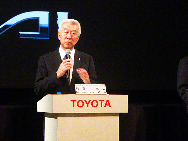 トヨタの加藤光久副社長（Photo：大野雅人）