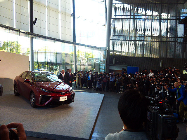 日本科学未来館で行われたトヨタFCV『MIRAI』発表会（Photo：大野雅人）