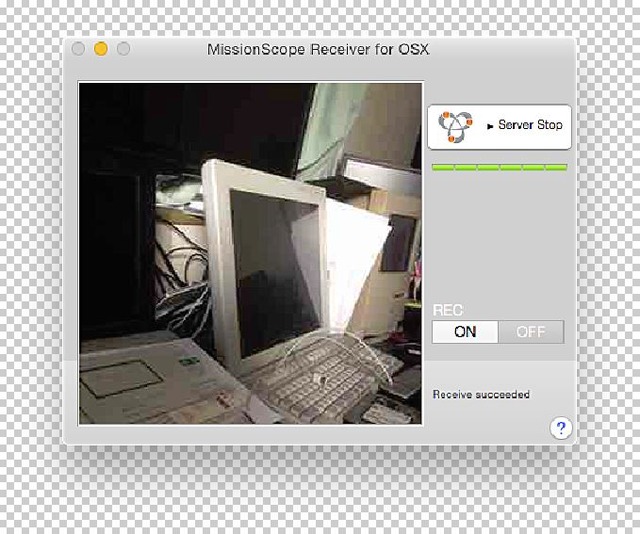 開発元のwebで配布されている専用アプリを使用すれば、iOSデバイスの代わりにMacでカメラ映像を視聴・録画することもできる。