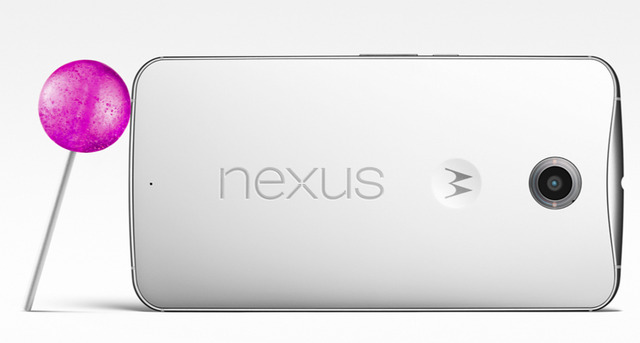 Android 5.0（コードネームLollipop）を搭載する「Nexus 6」のクラウドホワイト色モデル