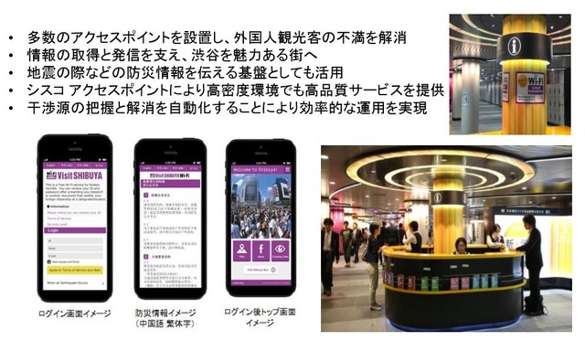 シスコによる外国人向けのフリーWi-Fiスポットの構築事例。「Visit SHIBUYA Wi-Fi」によって渋谷の街を活性化