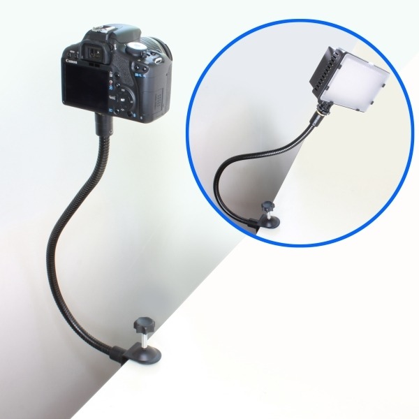 防犯カメラでもマウントさえあれば設置可能な上、LEDライトも取り付けることも可能なので、簡易的なホームセキュリティアイテムとしても使うこともできるだろう（画像はプレスリリースより）