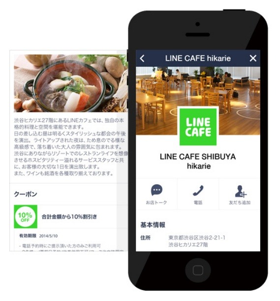 「LINE＠」利用イメージ