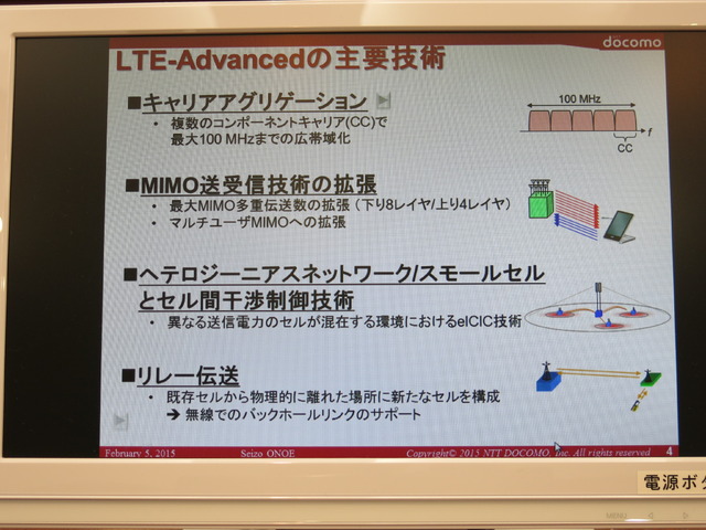 LTE-Advancedを構成する主要技術