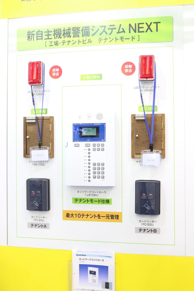 自主機械警備システム「NEXT」のテナントモードのシステム構成