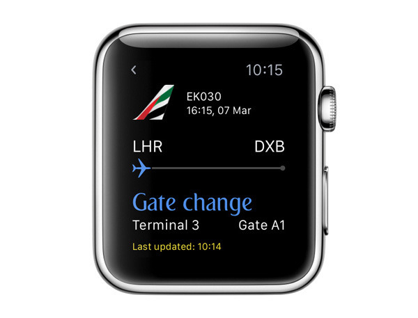 エミレーツ航空、Apple Watch向けアプリをリリース