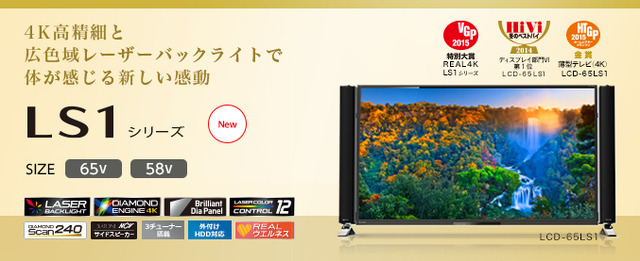 2010年以降発売モデルで発生。4Kテレビ「LCD-65/58LS1」も含まれている