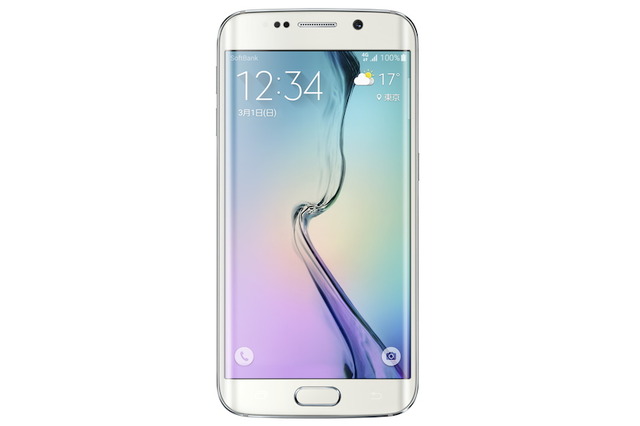 「Galaxy S6 edge」White Pearlモデル
