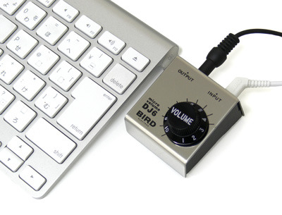 　バード電子は1日、PCやオーディオプレーヤーに接続し音量を調整できる外部ボリューム「DJ-6」を発売した。価格は4,600円