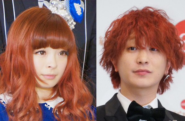 「WE BROKE UP（僕たちは破局した）」と取れるツイートをしたFukase（右）