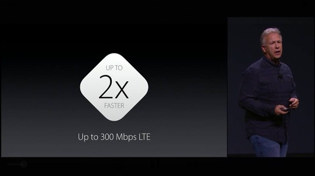 アップル公式イベントで明らかにされたiPhone 6s/6s Plusの最大受信速度