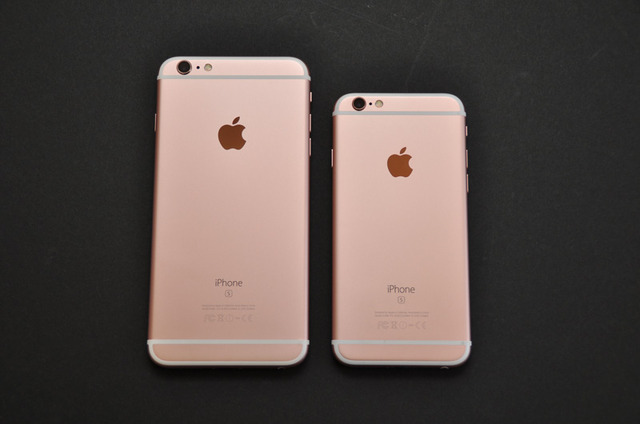 iPhone 6s plusとiPhone 6sのローズゴールド