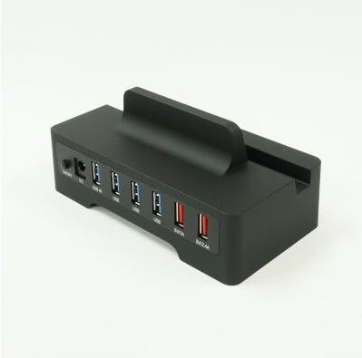 スマートフォンとタブレットを同時に急速充電できるUSBハブ「USB3.0 HUB 拡張スタンド」