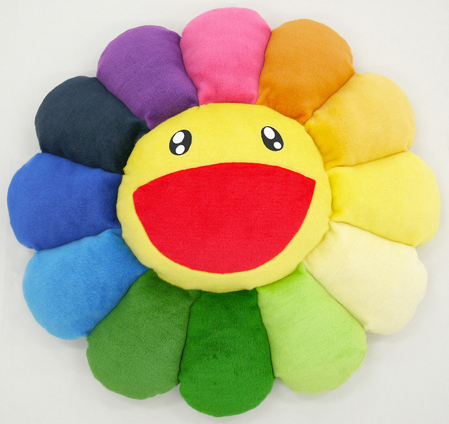 Flower Cushion 1m Rainbow