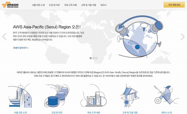 AWS「Asia Pacific（Seoul）」リージョン紹介サイト