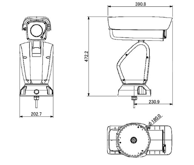 外形寸法は202.7mm×390.8mm×472.2mm、重さは約10.5kg。防水防塵規格はIP66でボディはアルミニウム合金製。最大サージ電圧は6000V（画像はプレスリリースより）