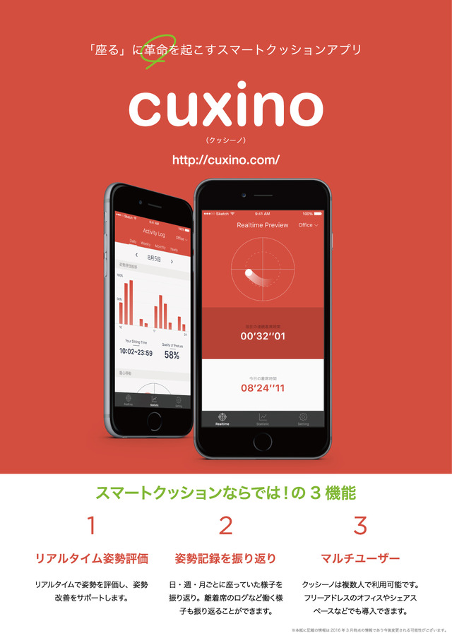 IoTアプリ「cuxino（クッシーノ）」