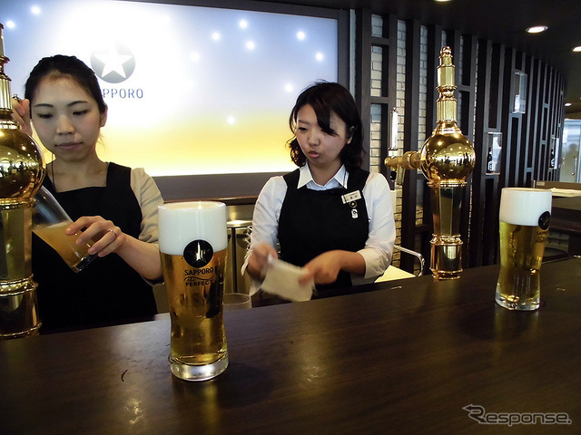 サッポロビール千葉工場・黒ラベルツアー。工場見学のあとの一杯