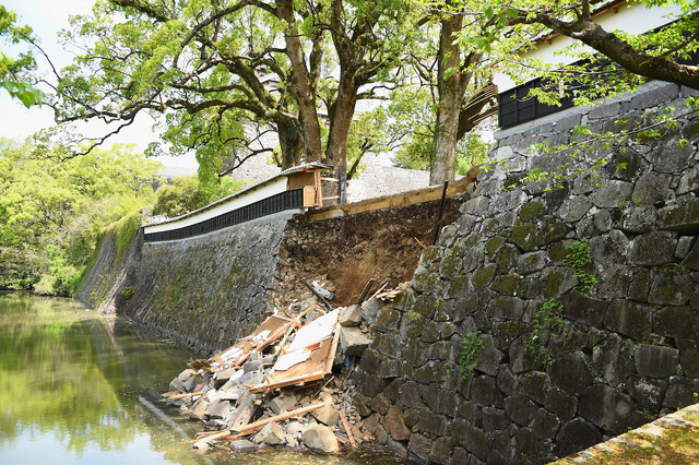 石垣が崩れるなど、地震による被害が出ている熊本城 (C)GettyImages