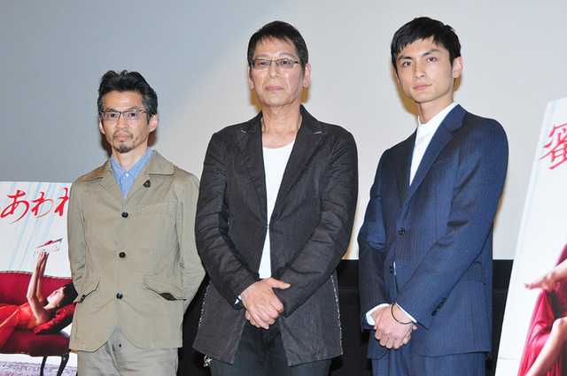 （写真左から）石井岳龍監督、大杉漣、高良健吾『蜜のあわれ』ヒット御礼舞台挨拶
