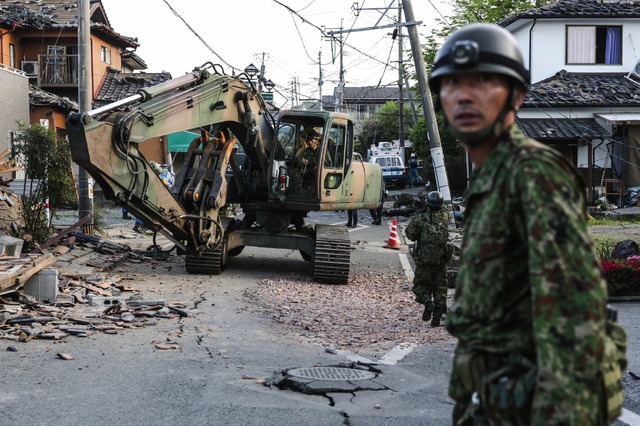 熊本地震　(c) Getty Images