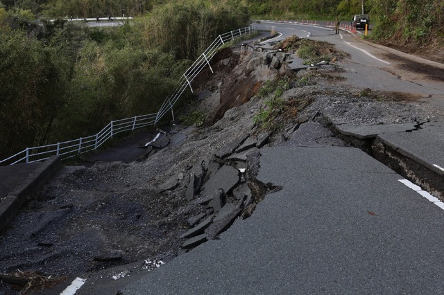 熊本地震　(c) Getty Images